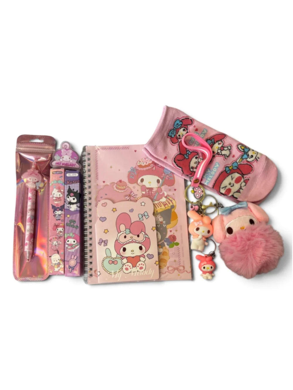 Sanrio My Melody Stationery and gift Set One Size Pink and Purple